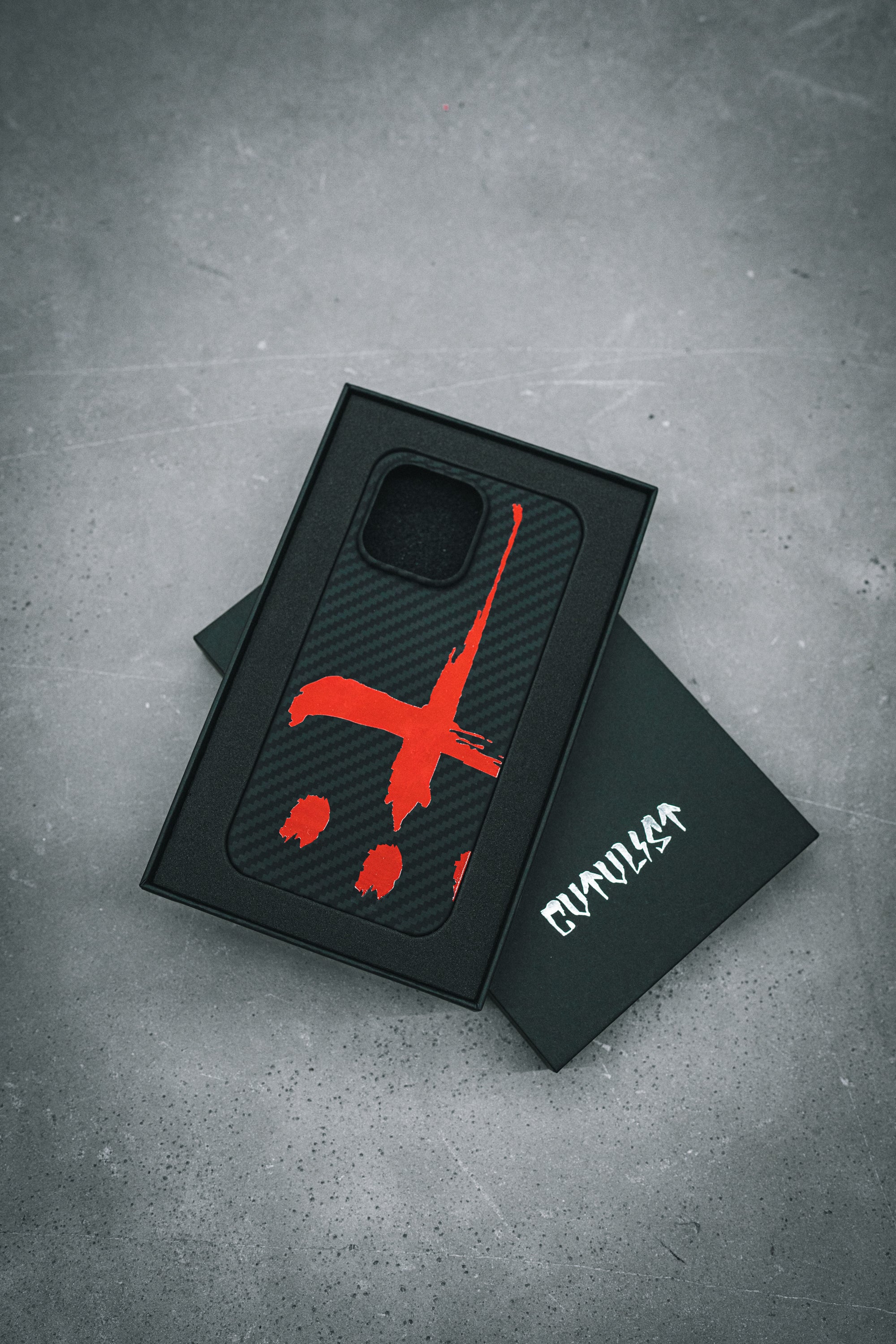 Big Cross Carbon iPhone Case for 13 Pro