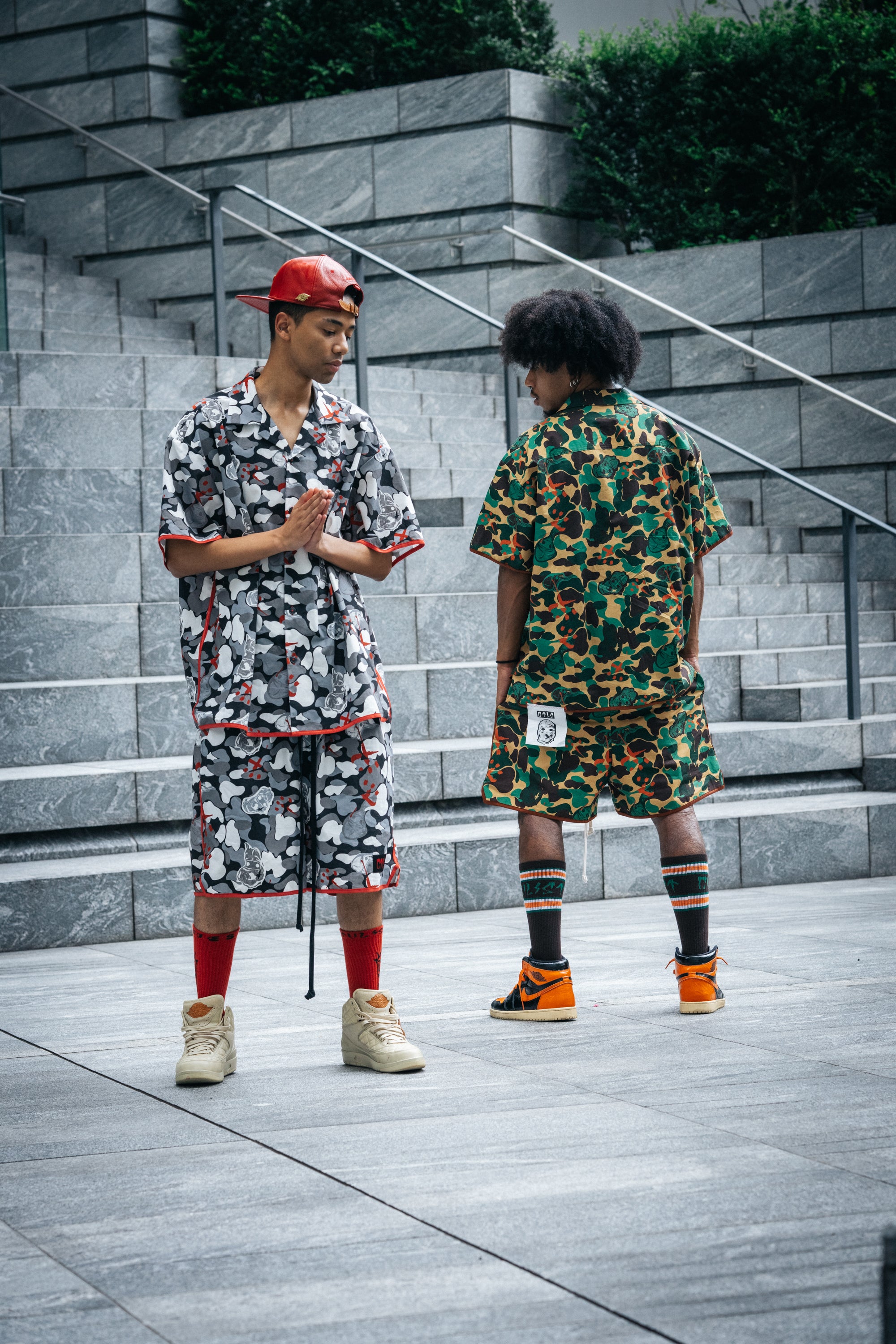 "CREW" Camo Short Sleeve Shirt