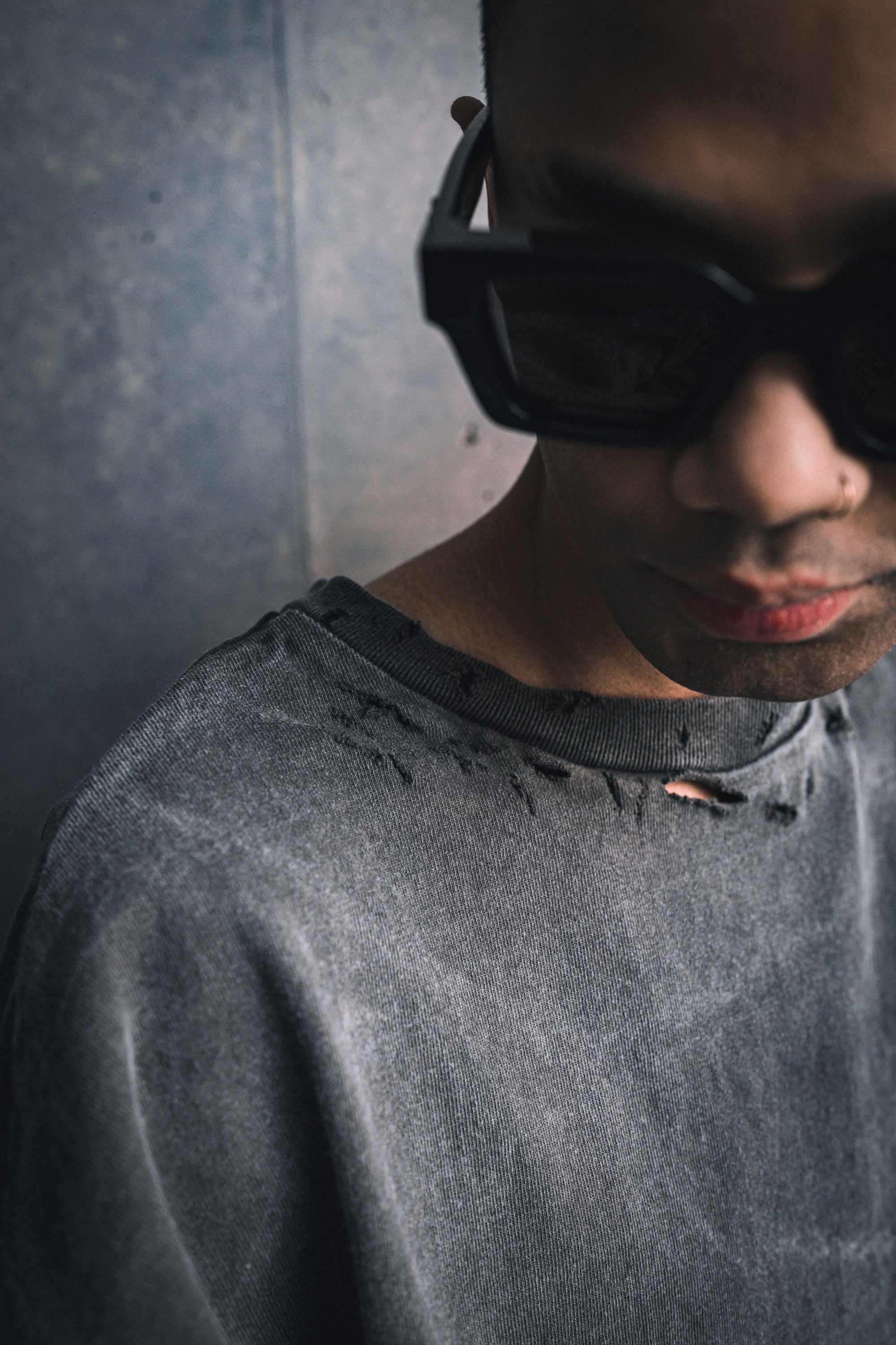 "TIES" Destroyed Longsleeve Tee