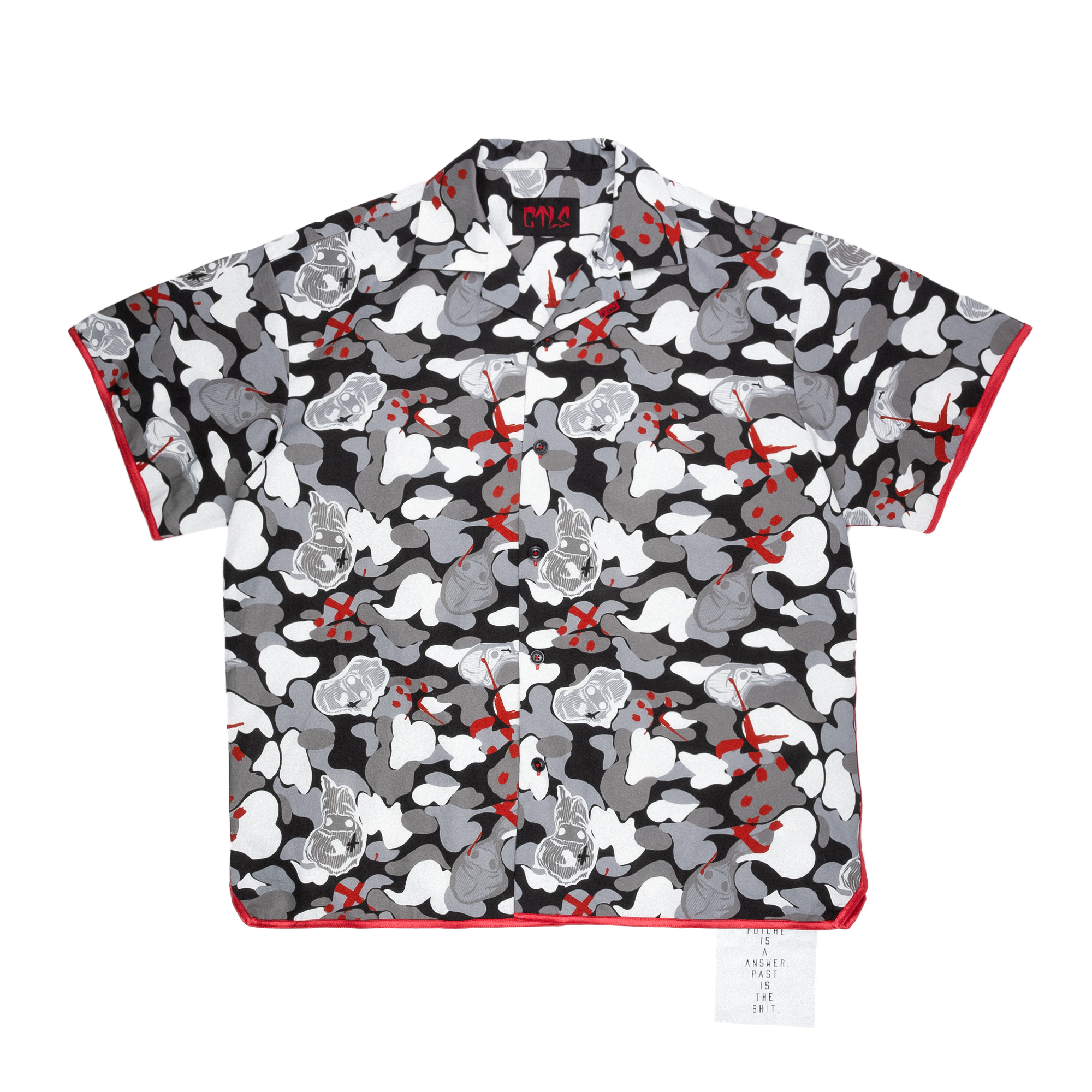"CREW" Camo Short Sleeve Shirt