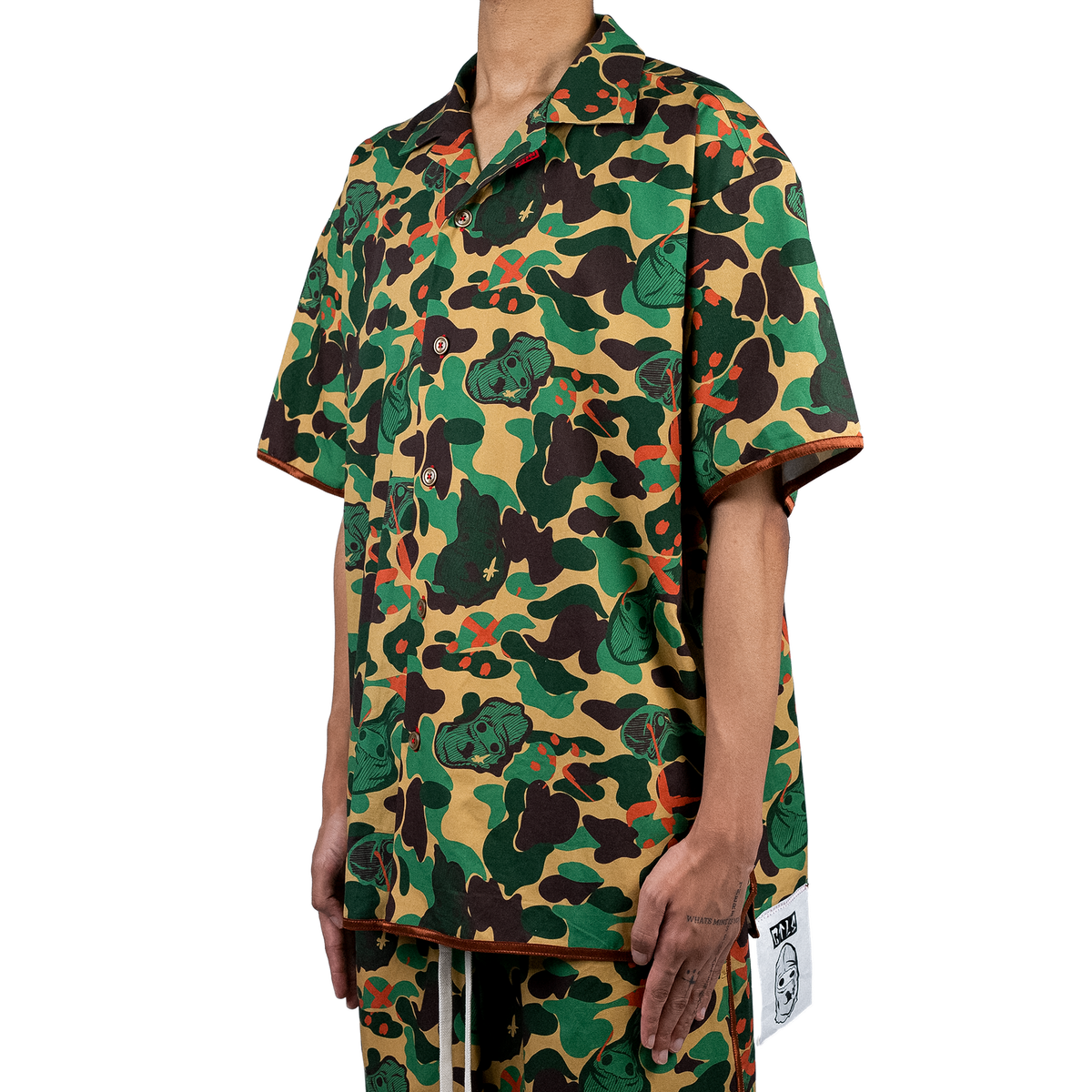 "CREW" Camo Short Sleeve Shirt