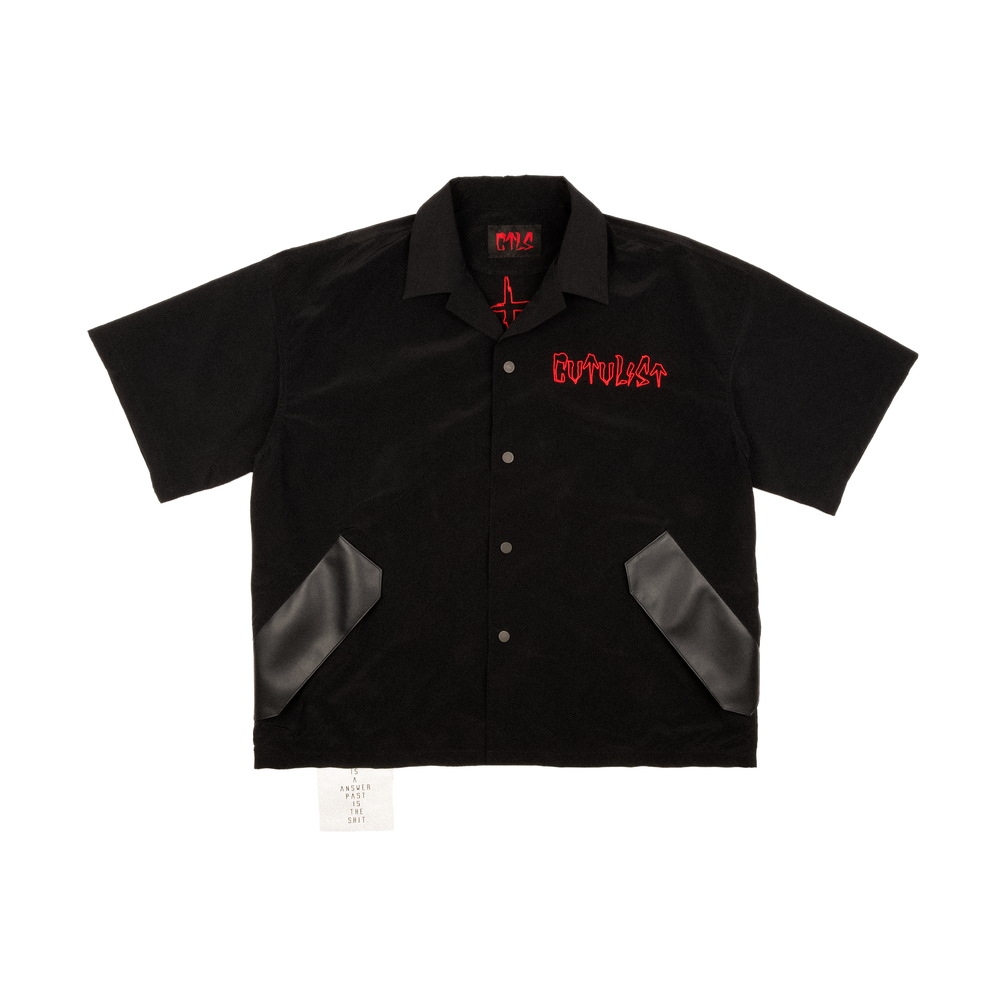 Vegan Leather Pocket Shirt