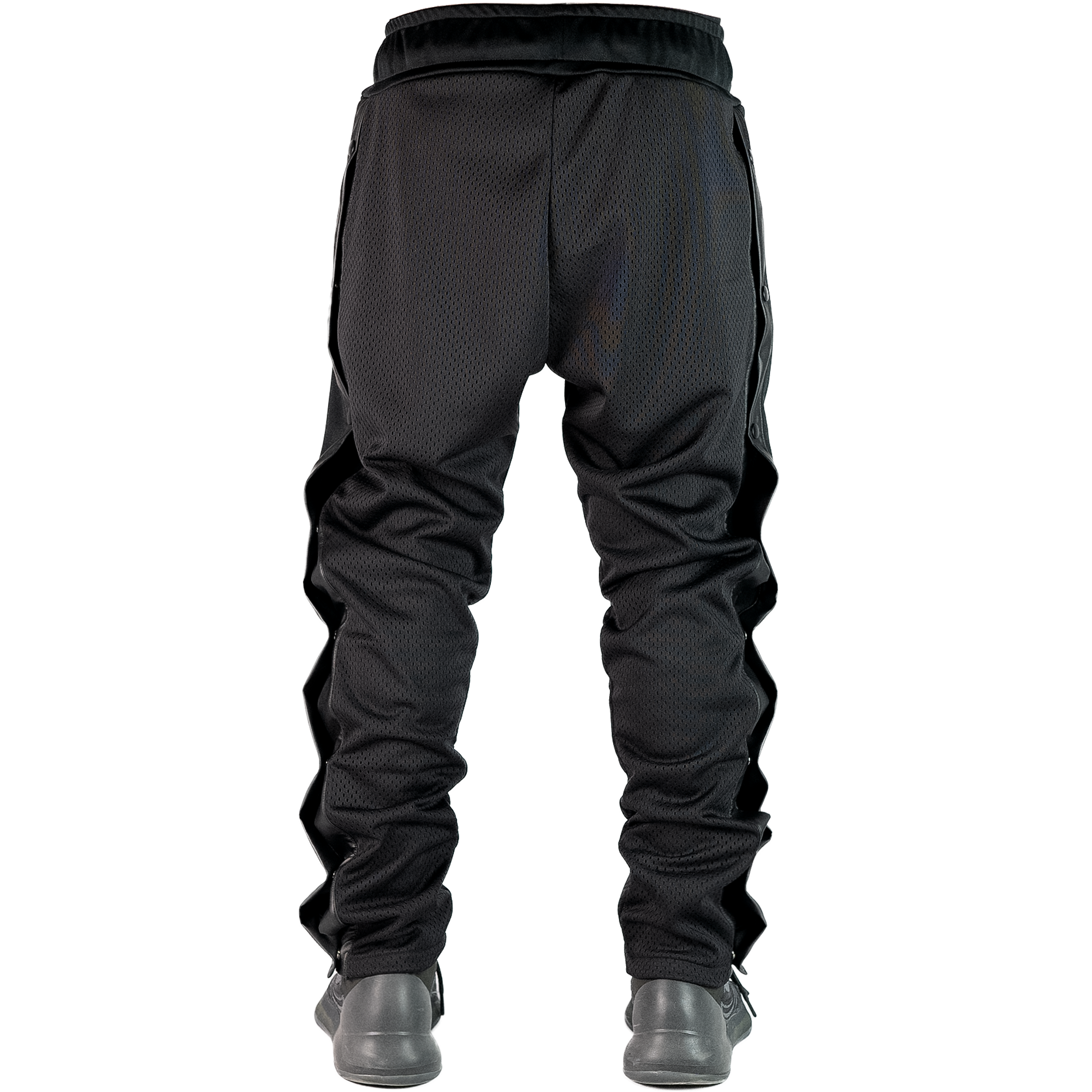 Vegan Leather Side Snap Pants