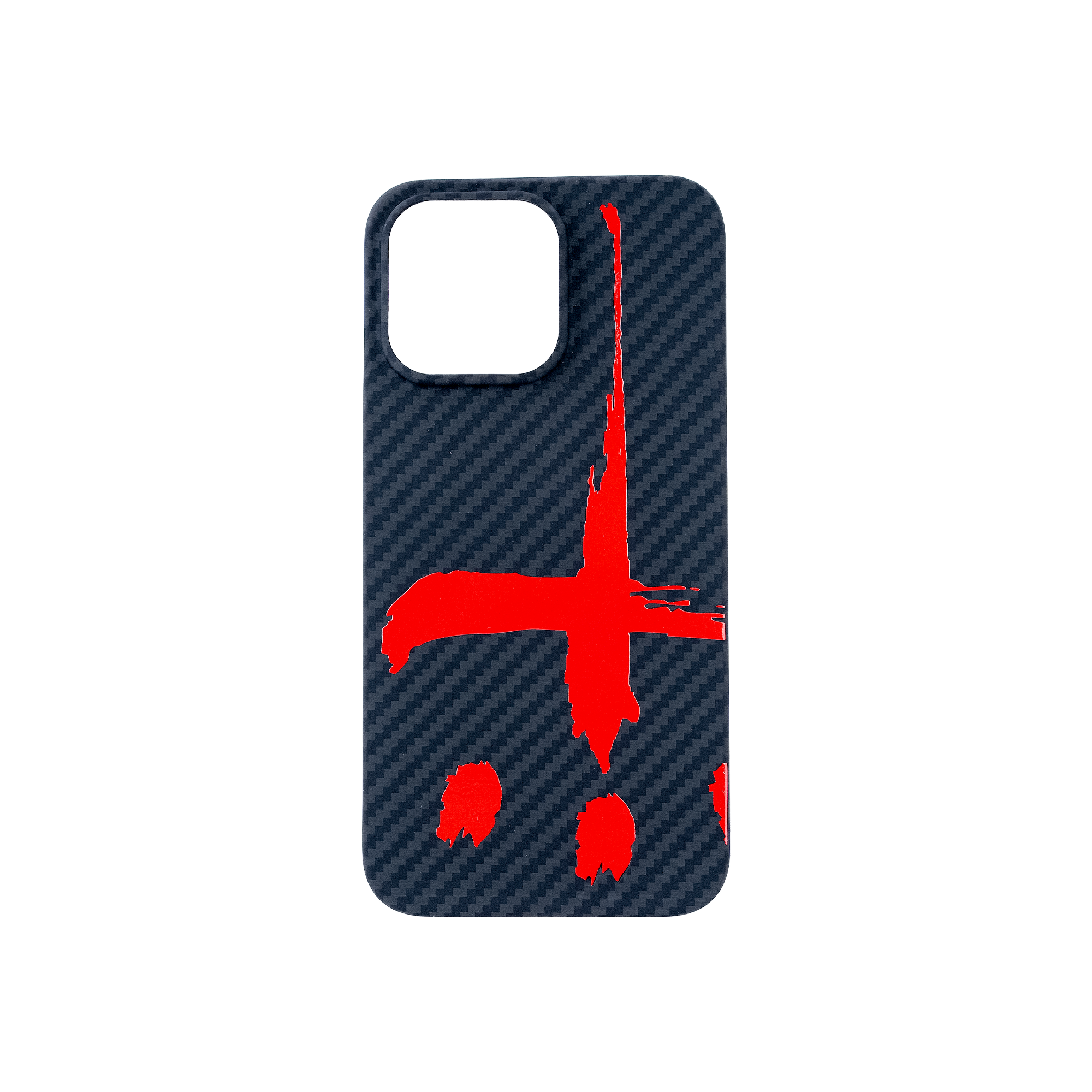 Big Cross Carbon iPhone Case for 13 Pro